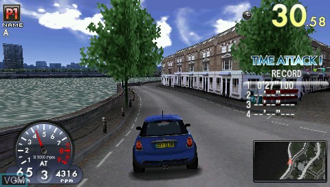 In-game screen of the game GTI Club Supermini Festa! on Sony PSP