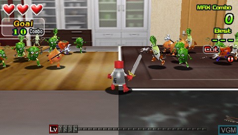 In-game screen of the game Everybody's Stress Buster - Green Pack on Sony PSP
