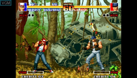 In-game screen of the game King of Fighters Portable '94~'98, The - Chapter of Orochi on Sony PSP