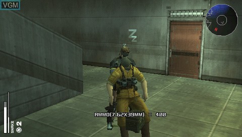 In-game screen of the game Double Pack - Metal Gear Solid Portable Ops + Coded Arms on Sony PSP