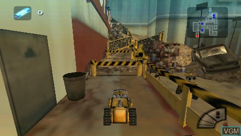 In-game screen of the game Double Pack - Cars + WALL-E on Sony PSP