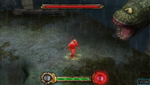 In-game screen of the game Beowulf - The Game on Sony PSP
