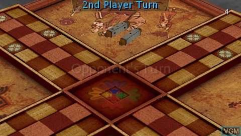 In-game screen of the game Pachisi on Sony PSP