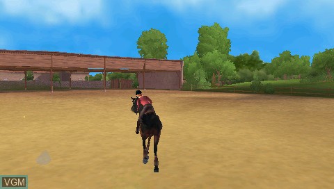 In-game screen of the game Imagine Champion Rider on Sony PSP