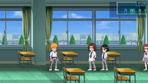 In-game screen of the game Bleach - Soul Carnival 2 on Sony PSP