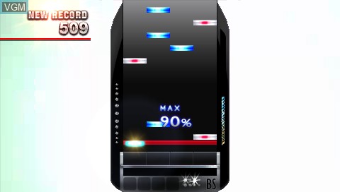 In-game screen of the game DJ Max Portable - Black Square on Sony PSP