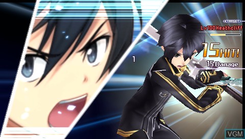 In-game screen of the game Sword Art Online - Infinity Moment on Sony PSP