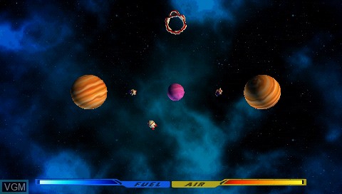In-game screen of the game Blast Off on Sony PSP