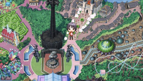 In-game screen of the game Bakudan * Handan on Sony PSP