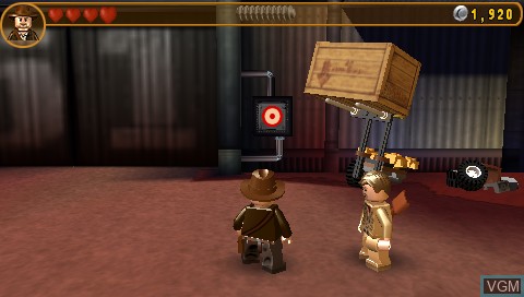 In-game screen of the game LEGO Indiana Jones 2 - The Adventure Continues on Sony PSP
