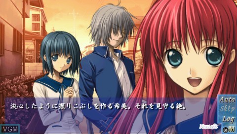 In-game screen of the game Seinarukana - Orichalcum no Na no Motoni on Sony PSP