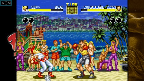 In-game screen of the game Fatal Fury - King of Fighters on Sony PSP