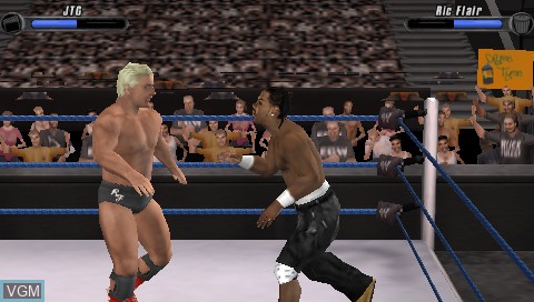 In-game screen of the game WWE SmackDown vs. Raw 2008 on Sony PSP