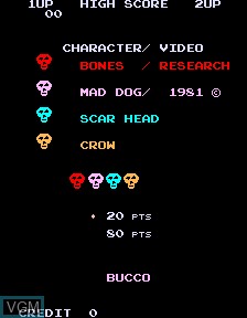 Title screen of the game Buccaneer on PacMAME