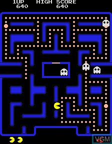 In-game screen of the game Baby Pacman 3 on PacMAME