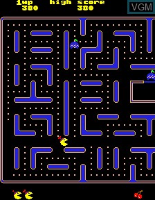 In-game screen of the game Jr. Pac-Man 3000 Plus on PacMAME