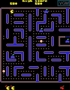 In-game screen of the game Jr. Pac-Man 5000 Plus on PacMAME