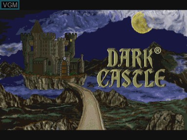 Title screen of the game Dark Castle on Philips CD-i