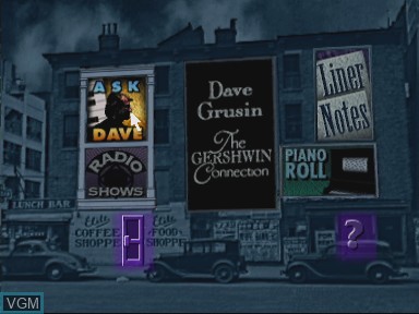 Menu screen of the game Dave grusin - the gershwin connection on Philips CD-i