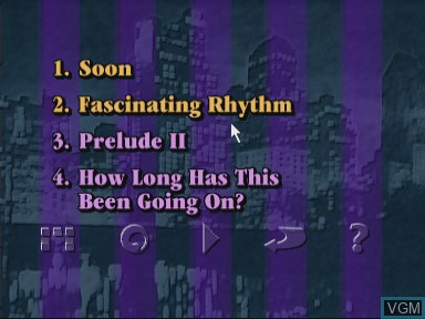 In-game screen of the game Dave grusin - the gershwin connection on Philips CD-i