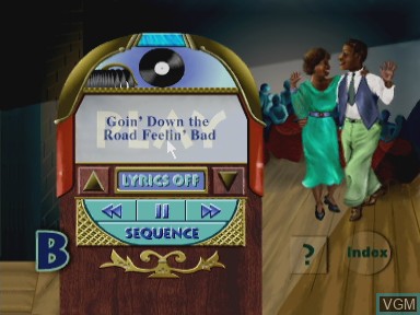 In-game screen of the game Downhome blues, the on Philips CD-i