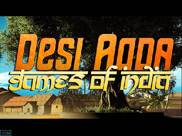 Title screen of the game Desi Adda - Games of India on Sony Playstation 2
