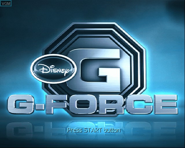 Title screen of the game G-Force on Sony Playstation 2