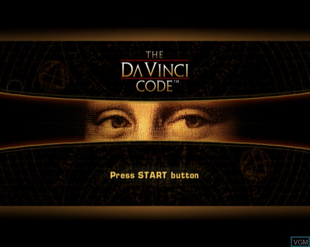 Title screen of the game Da Vinci Code, The on Sony Playstation 2