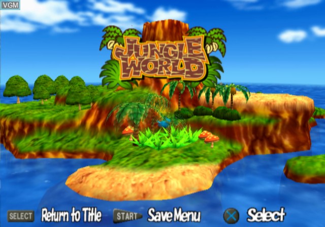 Title screen of the game Kuri Kuri Mix on Sony Playstation 2