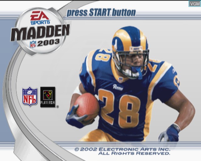 madden 03 cover