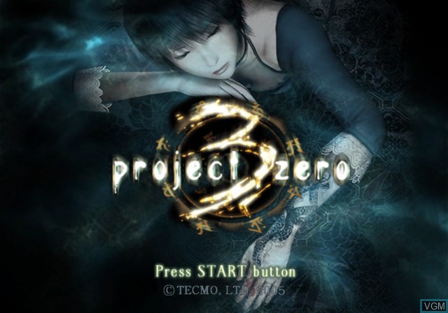Title screen of the game Project Zero 3 - The Tormented on Sony Playstation 2
