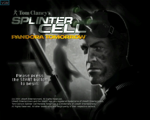 Splinter Cell Pandora Tomorrow Sony Playstation 2 Game