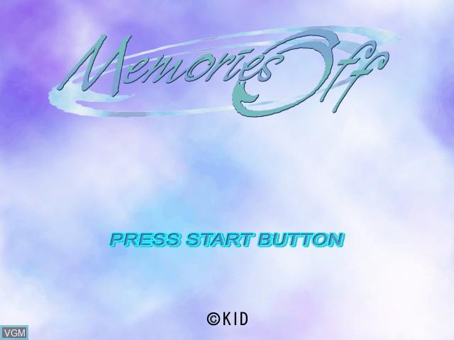Title screen of the game Memories Off Mix on Sony Playstation 2