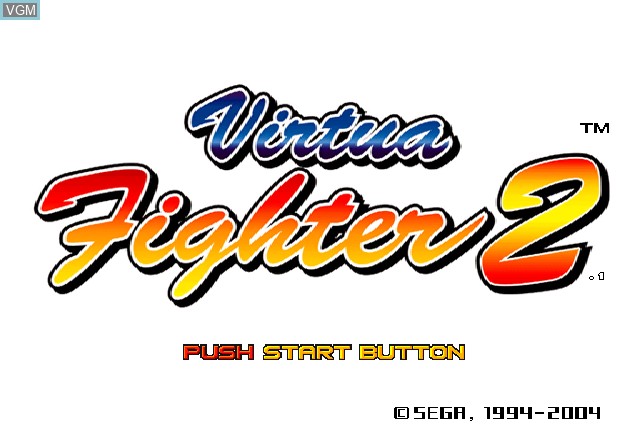 Title screen of the game Sega Ages 2500 Series Vol. 16 - Virtua Fighter 2 on Sony Playstation 2