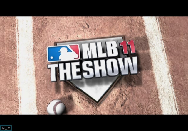 Title screen of the game MLB 11 - The Show on Sony Playstation 2