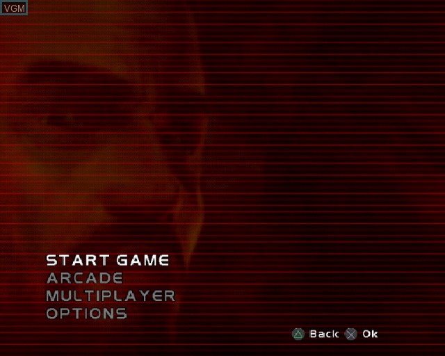 Menu screen of the game State of Emergency 2 on Sony Playstation 2
