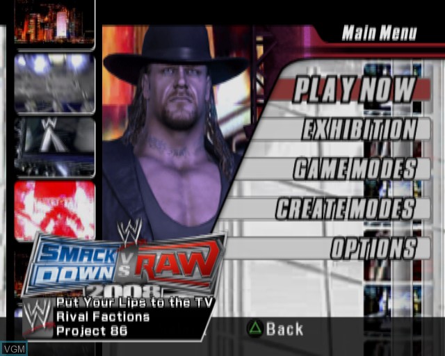 Wwe Smackdown Vs Raw 08 For Sony Playstation 2 The Video Games Museum