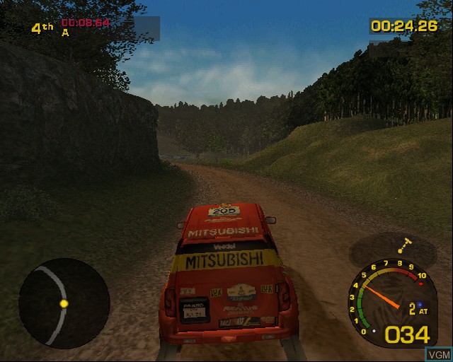 In-game screen of the game Dakar 2 on Sony Playstation 2