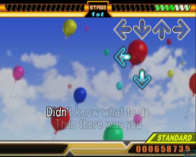 In-game screen of the game DDRMAX - Dance Dance Revolution 6th Mix on Sony Playstation 2