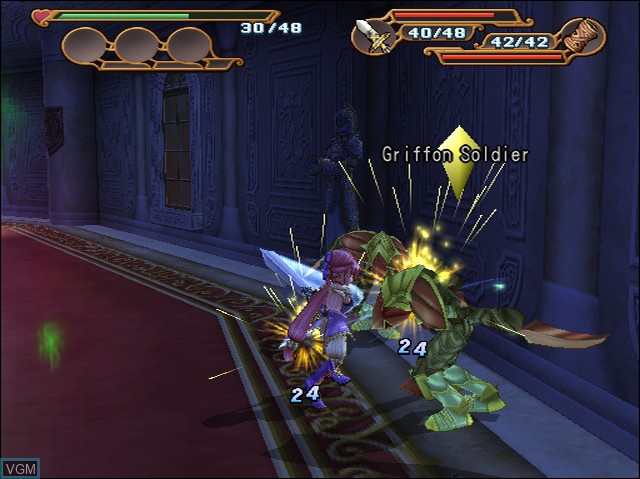In-game screen of the game Dark Cloud 2 on Sony Playstation 2