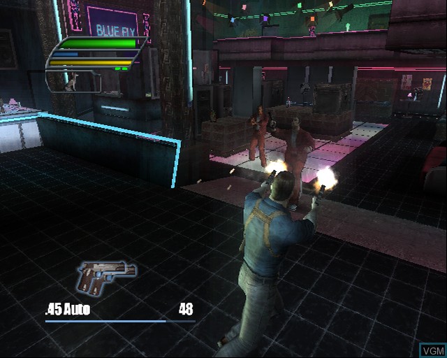 In-game screen of the game Dead to Rights II on Sony Playstation 2