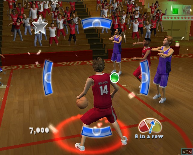 In-game screen of the game High School Musical 3 - Senior Year DANCE! on Sony Playstation 2