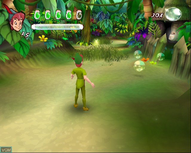 In-game screen of the game Peter Pan - The Legend of Never-Land on Sony Playstation 2