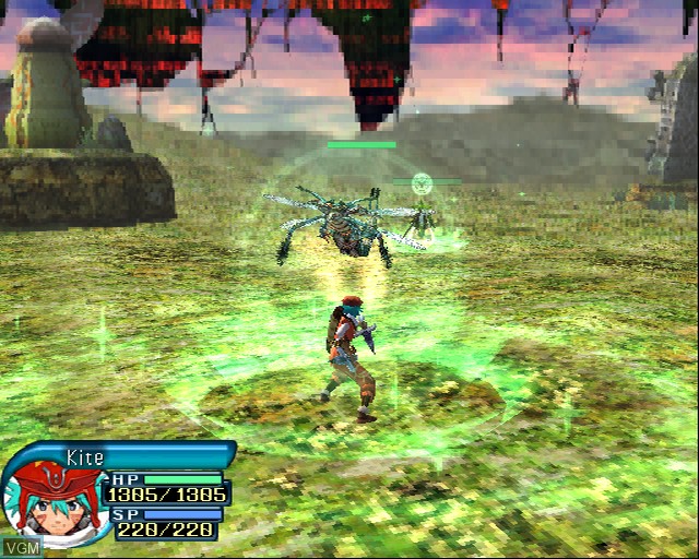 In-game screen of the game .hack//Quarantine Part 4 on Sony Playstation 2
