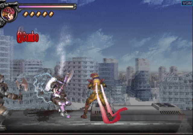 In-game screen of the game Dragon Sisters on Sony Playstation 2