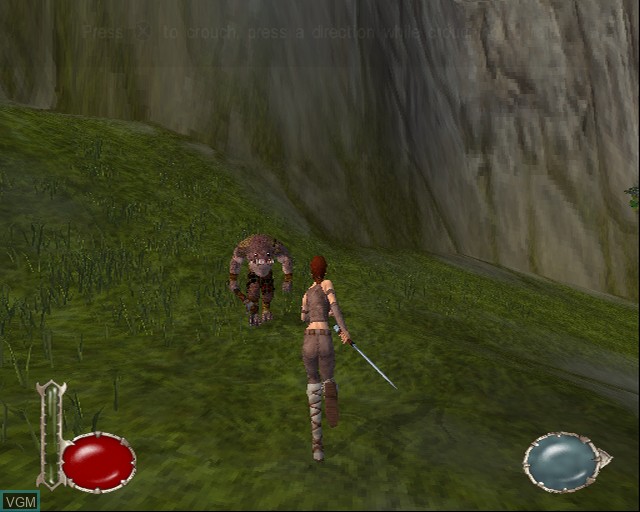 In-game screen of the game Drakan - The Ancients' Gates on Sony Playstation 2