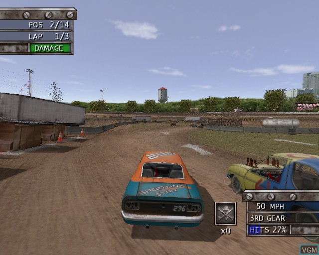 In-game screen of the game Driven to Destruction on Sony Playstation 2