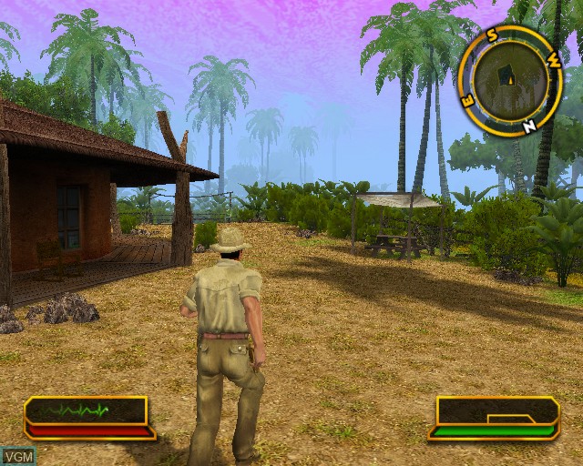 In-game screen of the game Cabela's African Safari on Sony Playstation 2