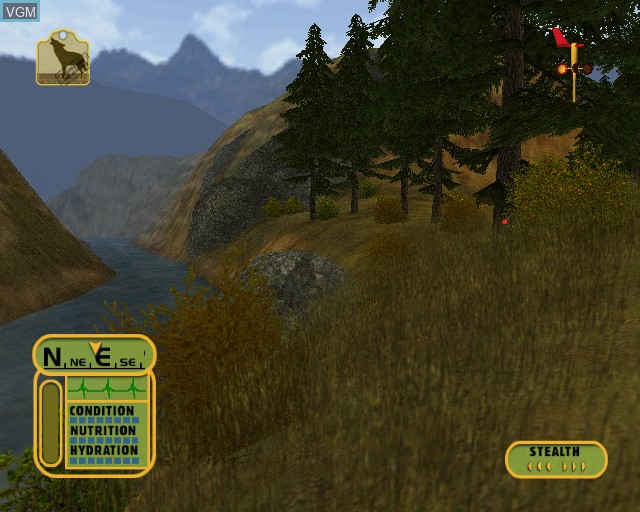 In-game screen of the game Cabela's Dangerous Hunts on Sony Playstation 2