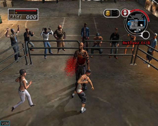 In-game screen of the game Crime Life - Gang Wars on Sony Playstation 2